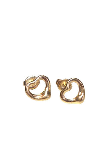 Boucles d'oreilles Tiffany & Co Elsa Peretti - Boucles d’oreilles cœur vintage en or jaune 18 carats 58 Facettes 60023911