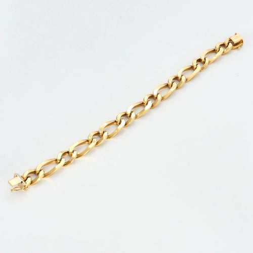 Bracelet Bracelet gourmette souple en or jaune 750 58 Facettes 34200255