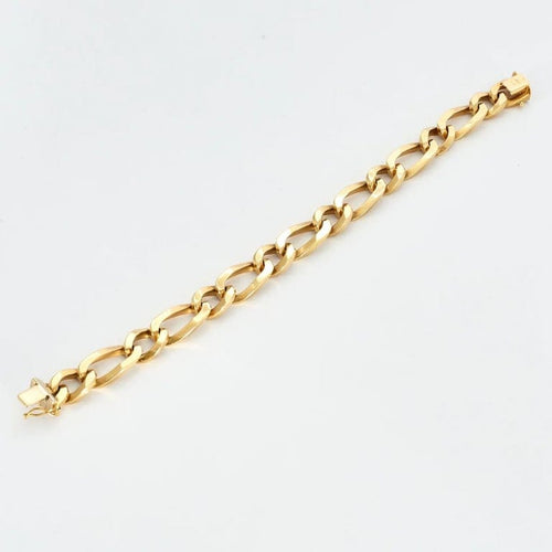 Bracelet Bracelet gourmette souple en or jaune 750 58 Facettes 34200255
