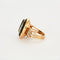 Bague 53.5 Bague camée en onyx et diamants en or rose 18K 58 Facettes 31300537