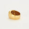 Bague 56 Bague chevalière coussin en or jaune 750 sertie de diamants et rubis 58 Facettes 32500148