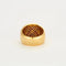 Bague 56 Bague chevalière coussin en or jaune 750 sertie de diamants et rubis 58 Facettes 32500148