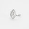 Bague 54 Bague losangique ajourée en or gris 750 sertie de diamants 58 Facettes 31300537