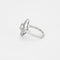 Bague 54 Bague losangique ajourée en or gris 750 sertie de diamants 58 Facettes 31300537