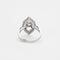 Bague 54 Bague losangique ajourée en or gris 750 sertie de diamants 58 Facettes 31300537