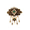 Broche Broche Napoléon III en or jaune 18k, perles fines et émeraudes 58 Facettes 37200023