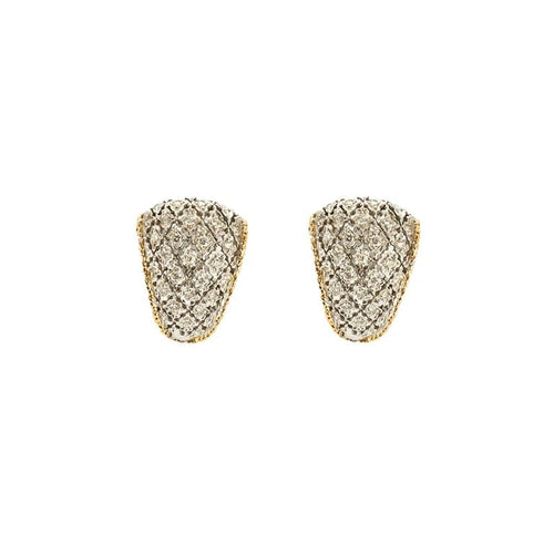 Boucles d'oreilles Boucles d’oreilles en or bicolore 18 k et diamants 58 Facettes 38200020