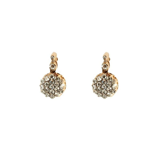 Boucles d'oreilles Selim Mouzannar - Boucles d’oreilles pavées de diamants en or 750 58 Facettes 38800138