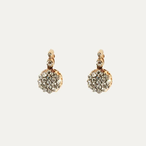 Boucles d'oreilles Selim Mouzannar - Boucles d’oreilles pavées de diamants en or 750 58 Facettes 38800138