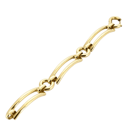 Bracelet Bracelet moderniste en or jaune 58 Facettes 34200317