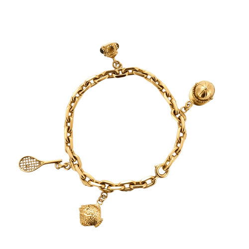 Bracelet Bracelet à breloques en or jaune 750 58 Facettes 34200329