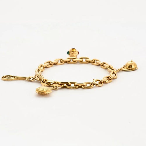 Bracelet Bracelet à breloques en or jaune 750 58 Facettes 34200329