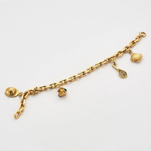 Bracelet Bracelet à breloques en or jaune 750 58 Facettes 34200329
