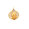 Pendentif Pageli - Médaille Vierge en or jaune 18K 58 Facettes 36604652