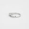 Bague 54.5 Bague solitaire en or gris 750 sertie de diamants taille brillant 58 Facettes 31300501