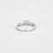 Bague 54.5 Bague solitaire en or gris 750 sertie de diamants taille brillant 58 Facettes 31300501