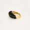 Bague 46 Van Cleef & Arpels - Bague vintage en or jaune, onyx et diamants 58 Facettes 32600211