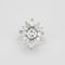 Bague 49.5 Bague fleur oblongue en or blanc 18k et diamants 58 Facettes 31300497