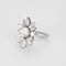 Bague 49.5 Bague fleur oblongue en or blanc 18k et diamants 58 Facettes 31300497