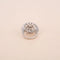 Bague 52 Bague Art déco - Motif écusson stylisé en platine et diamants 58 Facettes