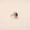 Bague 52 Bague Pompadour vintage en or jaune avec saphir et diamants 58 Facettes 794061