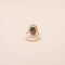 Bague 52 Bague Pompadour vintage en or jaune avec saphir et diamants 58 Facettes 794061