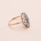 Bague 55 Bague marquisette en or rose 18K et argent, diamants 58 Facettes 762568