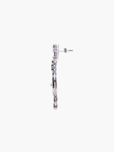 Boucles d'oreilles Irina - Boucles d’oreilles en or gris 18K et diamants 58 Facettes 761960