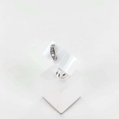 Bague 50 Chaumet Lien - Bague en or blanc 18K, céramique blanche et diamants 58 Facettes