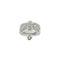 Bague 54.5 Bague lien en or blanc et diamants 58 Facettes