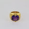 Bague 52 Bague améthyste et diamants en or jaune 18 carats 58 Facettes