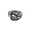 Bague 53 Bague entrelacée en or gris, saphirs et diamants 58 Facettes