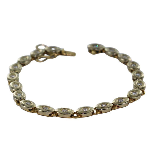 Bracelet Bracelet en or jaune 18 carats serti de diamants 58 Facettes