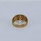 Bague 54 Bague 3 rangs bicolore en or gris et jaune avec diamants 58 Facettes