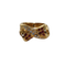 Bague 56 Bague croisée nœud en or jaune, diamants et rubis 58 Facettes