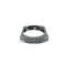 Bague 52 Bague jarretière pavée de diamants en or gris 18 carats 58 Facettes