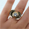 Bague 56 Bague tank en or jaune 18 carats avec diamant ancien 58 Facettes