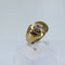Bague 56 Bague tank en or jaune 18 carats avec diamant ancien 58 Facettes