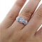 Bague 52 Bague trilogie en or blanc 18 carats et diamants 58 Facettes