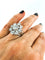 Bague 51 Bague marguerite en or blanc et diamants 58 Facettes