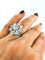 Bague 51 Bague marguerite en or blanc 18 carats et diamants 58 Facettes