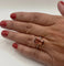 Bague 53 Bague fine en or gris avec tourmaline et diamants 58 Facettes