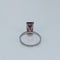 Bague 53 Bague fine en or gris avec tourmaline et diamants 58 Facettes