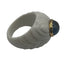 Bague 56 Bulgari Shandra - Bague cabochon topaze bleue en or jaune 18 ct 58 Facettes