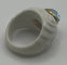 Bague 56 Bulgari Shandra - Bague cabochon topaze bleue en or jaune 18 ct 58 Facettes
