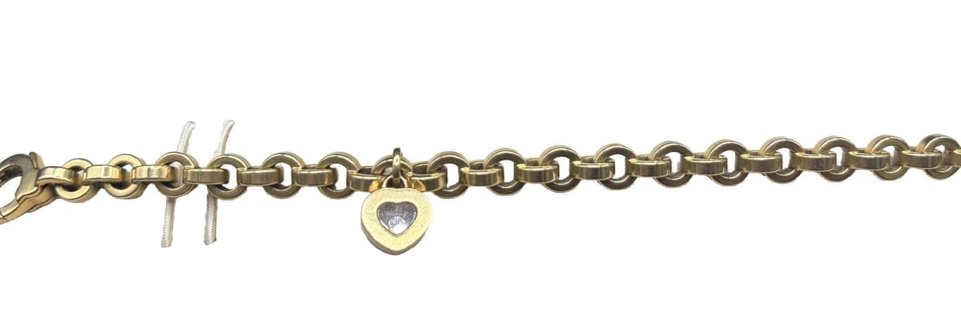 Bracelet Chopard Happy Diamond - Bracelet en or jaune avec diamant cœur 58 Facettes