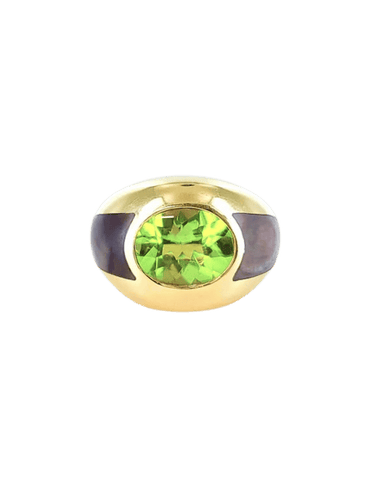 Bague 50 Mauboussin My First Madame - Bague en or jaune 18 carats péridot et nacre 58 Facettes