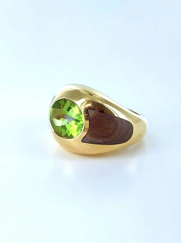 Bague 50 Mauboussin My First Madame - Bague en or jaune 18 carats péridot et nacre 58 Facettes