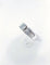Bague 55 Solitaire - Bague en or gris 14 carats et diamants 58 Facettes