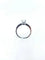 Bague 55 Solitaire - Bague en or gris 14 carats et diamants 58 Facettes